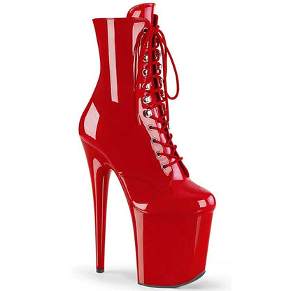 20CM/7.87 inch Stiletto High Heels Short Boots Women Platform Dance Nightclub Shoes
