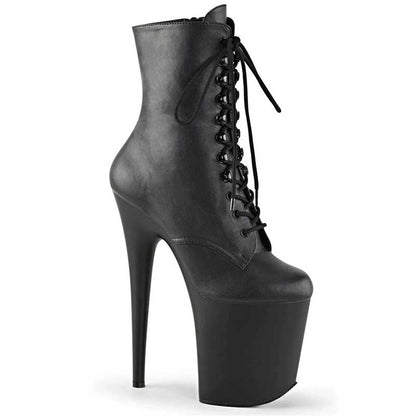 20CM/7.87 inch Stiletto High Heels Short Boots Women Platform Dance Nightclub Shoes