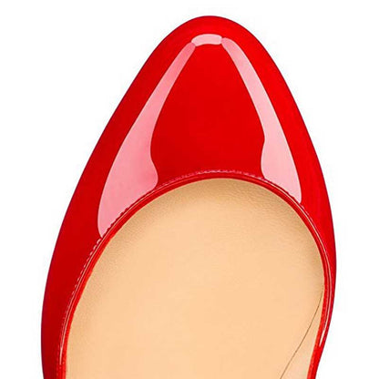 Women's High Heels Platform Pumps Closed Toe Stiletto Slip On Heeled Pumps Sandals