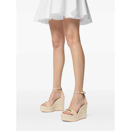 Womens Platform Wedge Sandals With Adjustable Heels