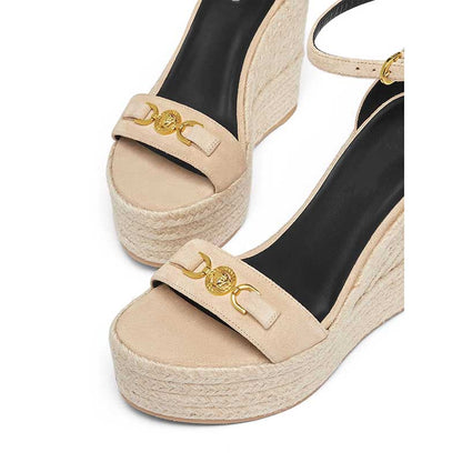 Womens Platform Wedge Sandals With Adjustable Heels