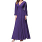 Long Sleeve Chiffon Bridesmaid Dresses Plus Size Prom Dress Formal Gowns