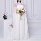 Women's Sheer Cape Embroidery Tulle Prom Dress Wedding Cocktail Dress