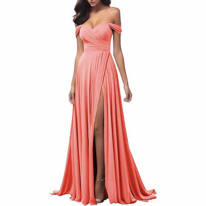 Spaghetti Strap Bridesmaid Dresses - Elegant Gown