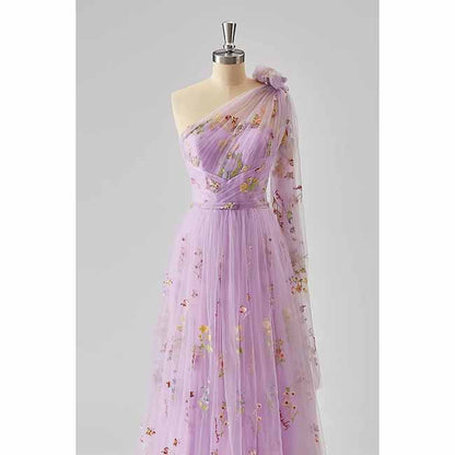 Womens Flower Embroidery Tulle Prom Dress Formal Evening Party Gowns