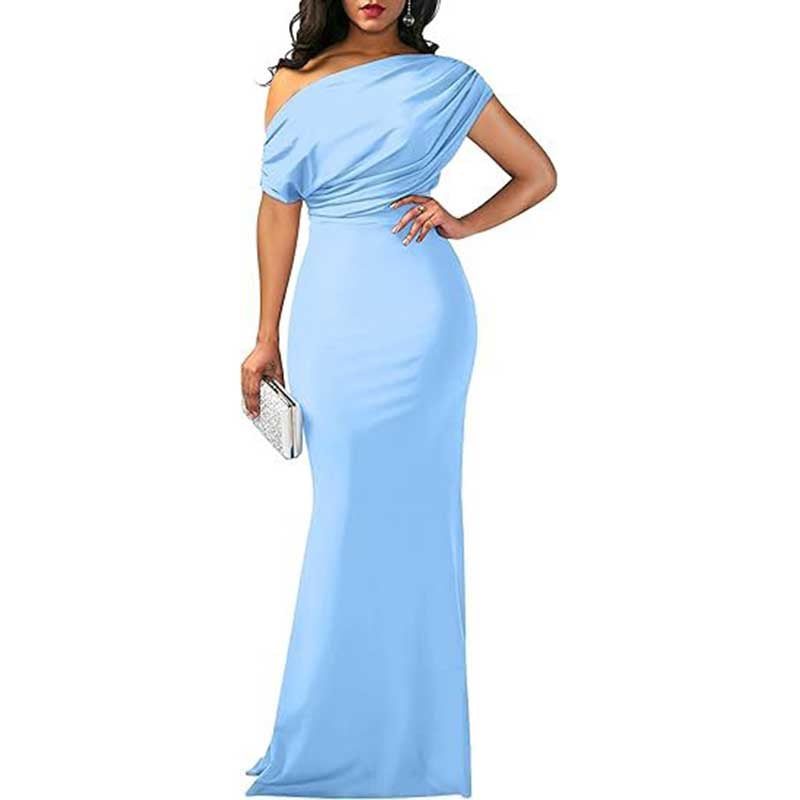 Off-The- Shoulder Bodycon Prom Dress Long Bridesmaid Dress Formal Evening Dress