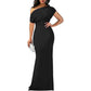 Off-The- Shoulder Bodycon Prom Dress Long Bridesmaid Dress Formal Evening Dress