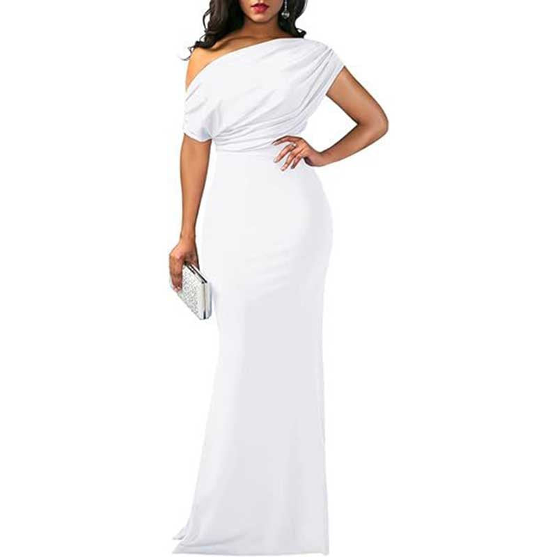 Off-The- Shoulder Bodycon Prom Dress Long Bridesmaid Dress Formal Evening Dress