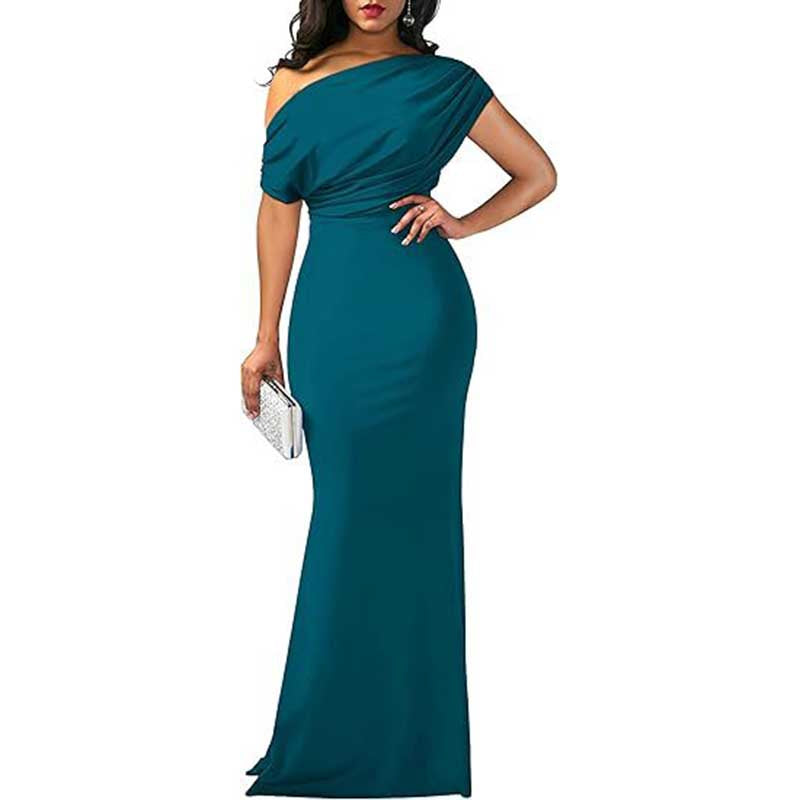 Off-The- Shoulder Bodycon Prom Dress Long Bridesmaid Dress Formal Evening Dress