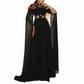 Women's Sheer Cape Embroidery Tulle Prom Dress Wedding Cocktail Dress