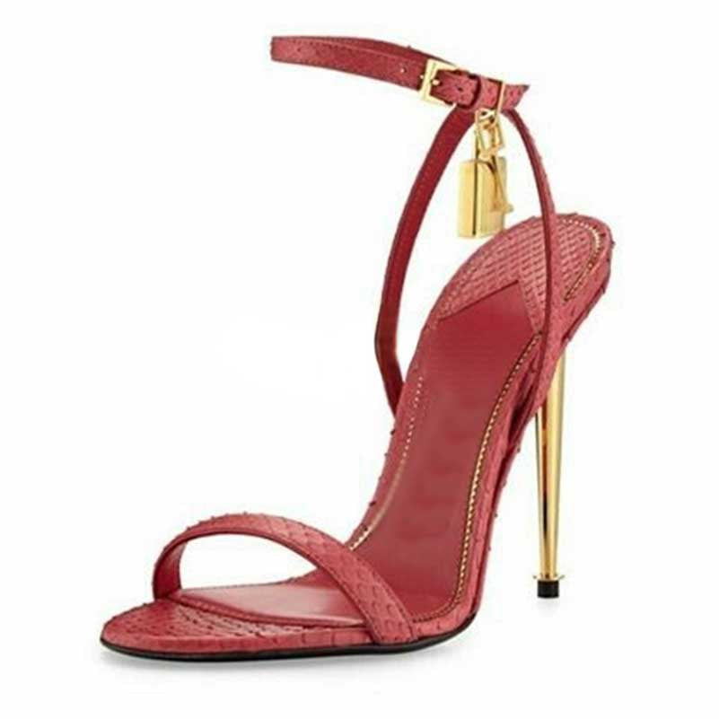 Women's Ankle Strap Shoes High Heeled Summer Sandals