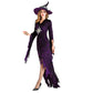 Halloween Costume Purple Swallowtail Witch Costume Magician Party Demon Performance Costume