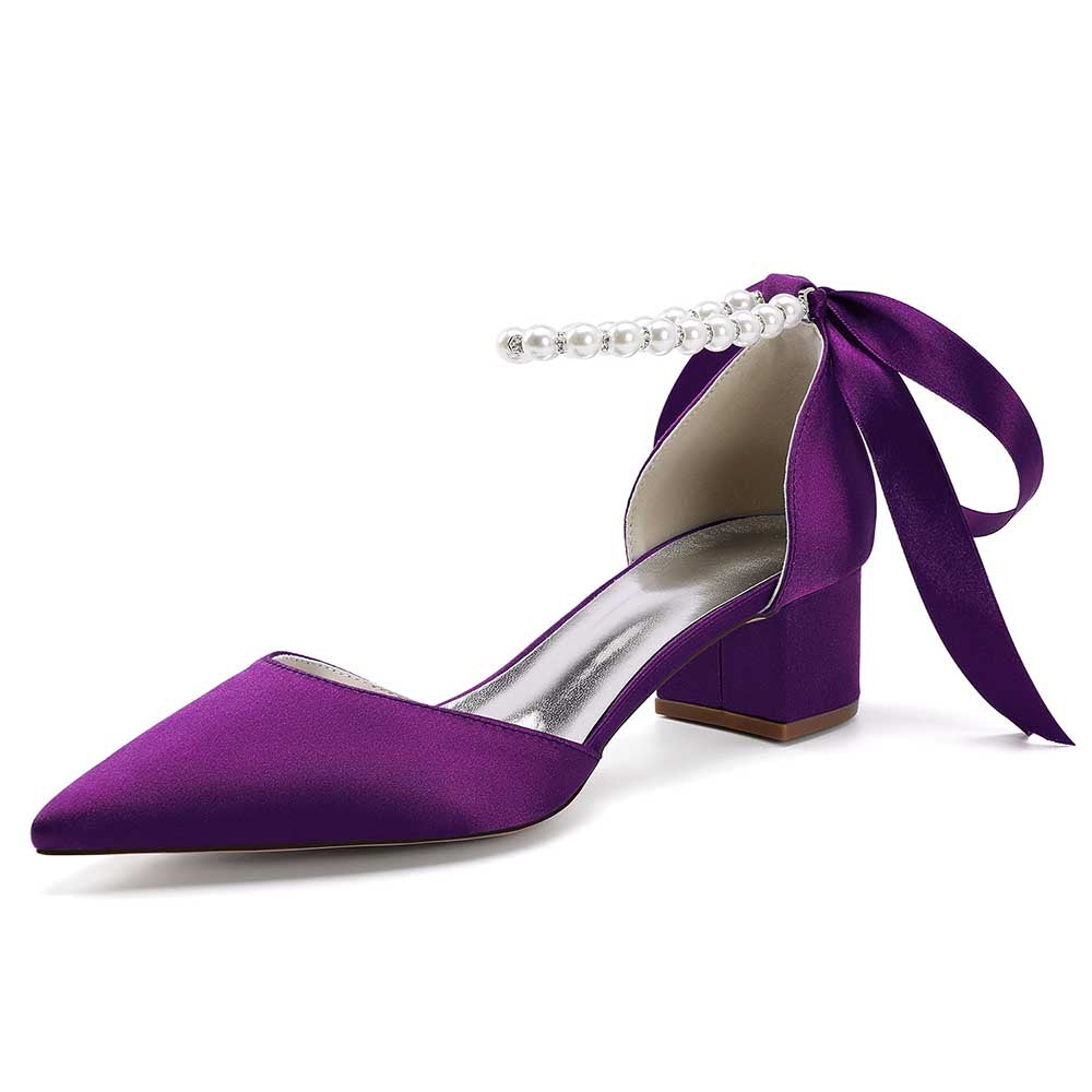 Lace-Up Dress Sandals for Brides - Elegant Style Chunky Heels