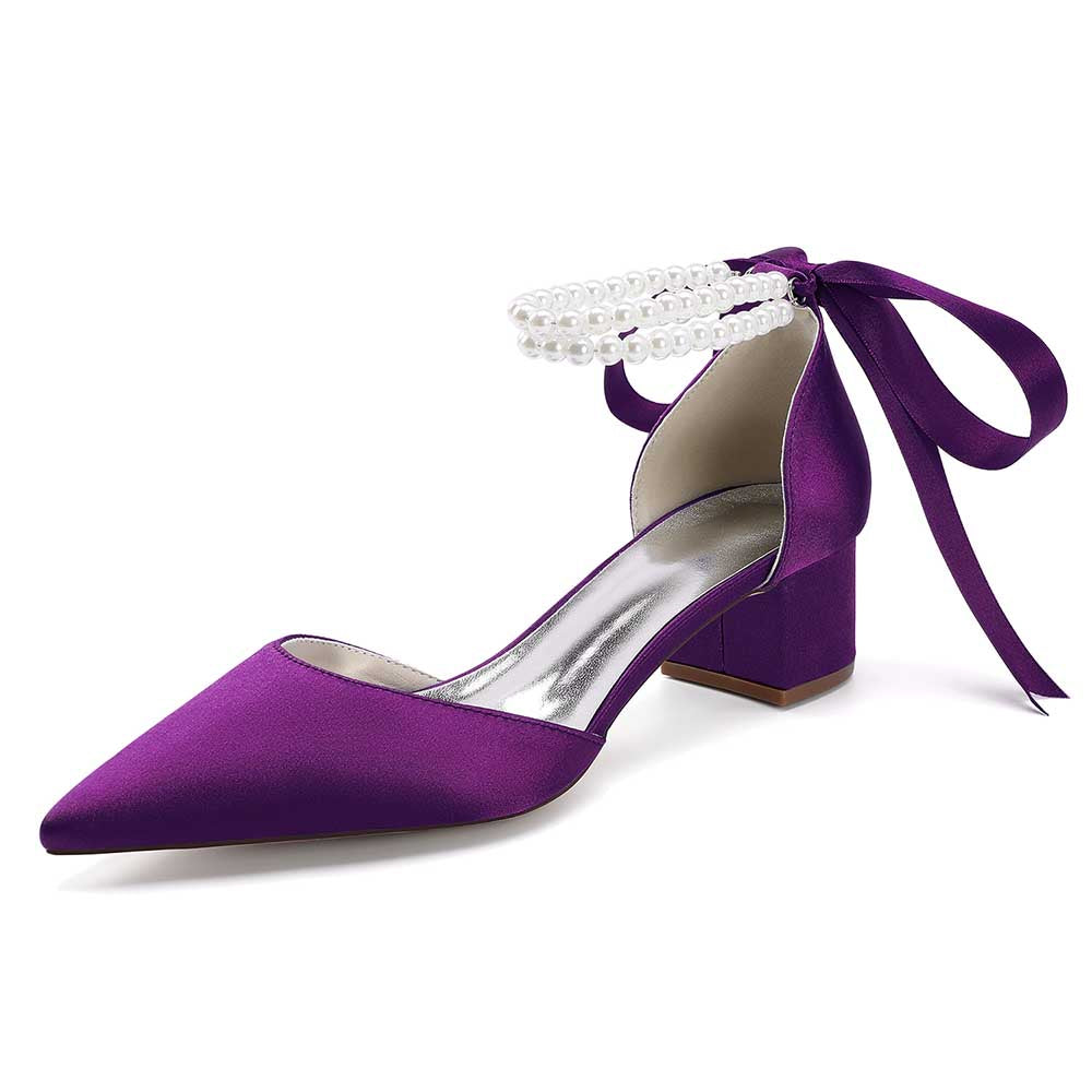 Closed Toe Wedding Heels for Bride