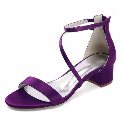 Comfortable Wedding Sandals with Chunky Heel by sd-hk