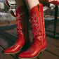 Women's Chunky Cowgirl Boots in Red