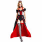 Halloween cosplay Queen of Hearts Alice Wonderland Queen Party Dress