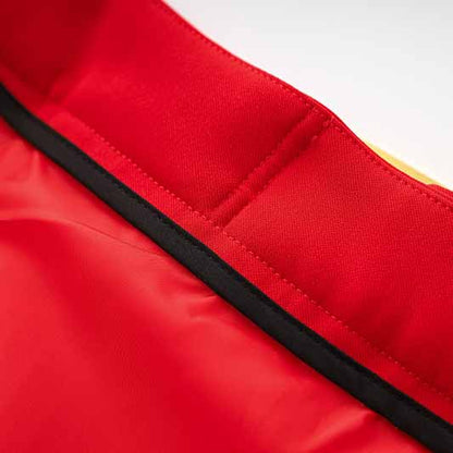 Women's Golden Lion Buttons Red Skirts Blazer Suit Jacket + High Waist Skirts Belt Suit