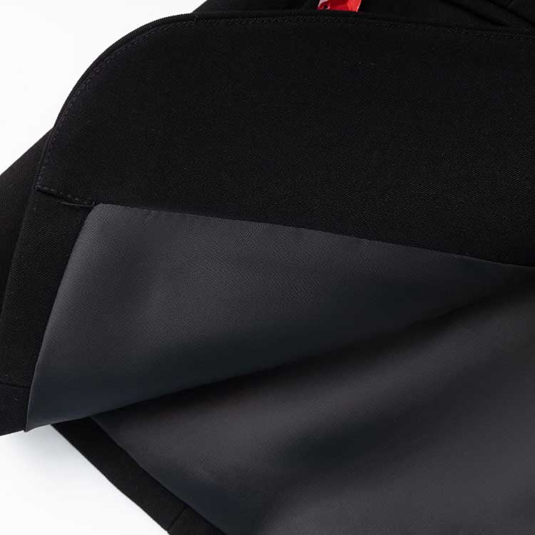 Rhinestone embellished black blazer interior showcasing quality fabric and stylish details