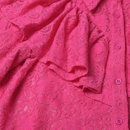 Women's lace shirt with bow