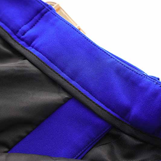Women's Golden Lion Buttons Royal Blue Skirts Blazer Suit Jacket + High Waist Skirts Belt Suit