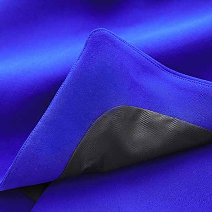 Women's Golden Lion Buttons Royal Blue Skirts Blazer Suit Jacket + High Waist Skirts Belt Suit