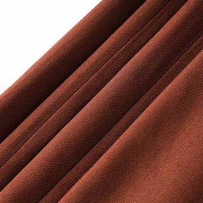 One Button Rust Brown Pantsuit Fitted Blazer + Mid-High Rise Trousers Pantsuit Suit Formal Wear