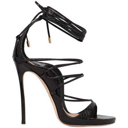 Womens Heeled Stiletto Strap Sandals Party Shoes