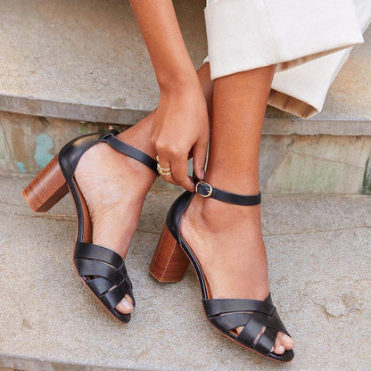 Women's Block Heel Sandals Fashion Heels