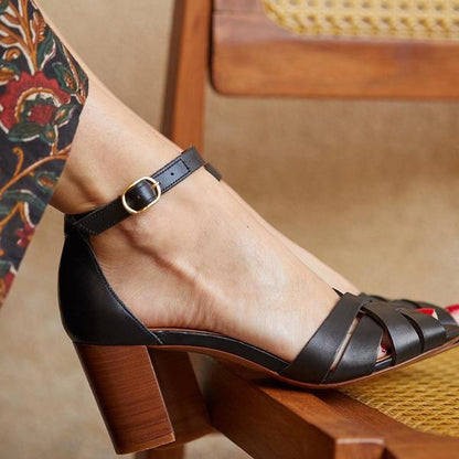 Women's Block Heel Sandals Fashion Heels