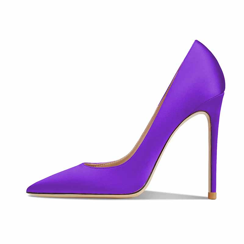 Point Toe High Heel Satin Pumps for Prom | Elegant Women’s Evening Shoes