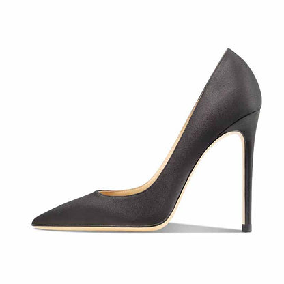 Point Toe High Heel Satin Pumps for Prom | Elegant Women’s Evening Shoes