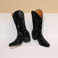 Sequins Pointed Toe Party Boots Twinkling