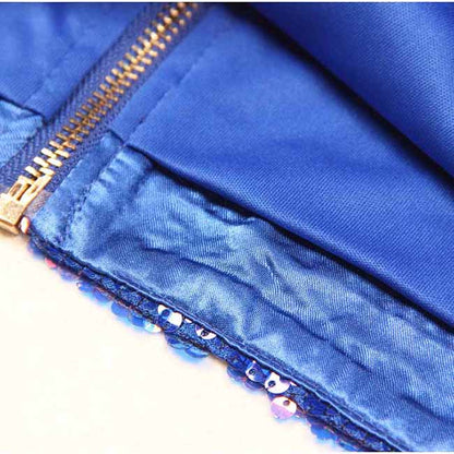 Women's Sequin Mini Dress Long Sleeves Colorful Cocktail Dress