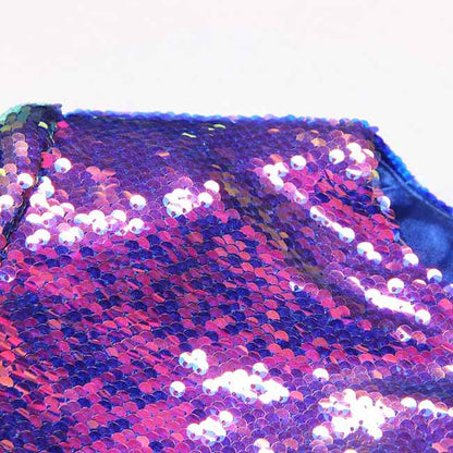 Women's Sequin Mini Dress Long Sleeves Colorful Cocktail Dress