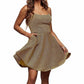 Womens Sparkle Spaghetti Straps Short Homecoming Dress A Line Cocktail Dress