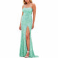 Mermaid Sparkly Glitter Evening Gown Spaghetti Straps Long Formal Dress