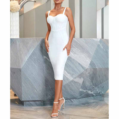 Women's Celebrity Bandage Bodycon Dress Strap Party Pencil Dress Cocktail Party Dress