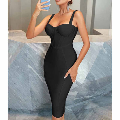 Women's Celebrity Bandage Bodycon Dress Strap Party Pencil Dress Cocktail Party Dress