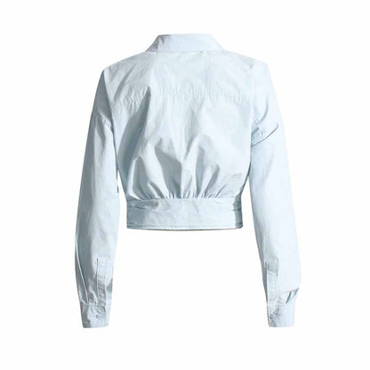 Cropped X Long Sleeve Shirt