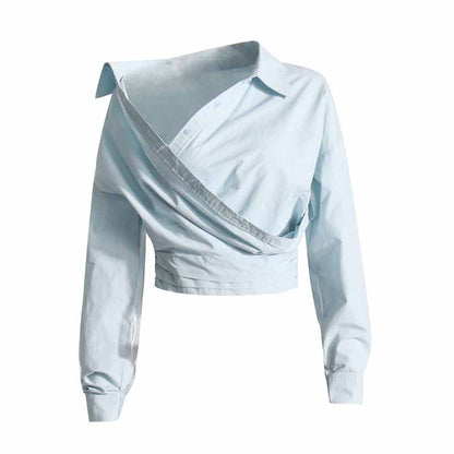 Cropped X Long Sleeve Shirt