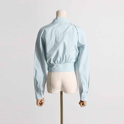 Cropped X Long Sleeve Shirt