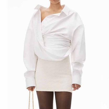 Cropped X Long Sleeve Shirt