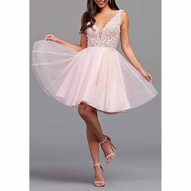 Lace Homecoming Dress Short Cocktail Dress Tulle Appliques Prom Dresses SD Dresscode & Fashiontrends Lace Homecoming Dress Short Cocktail Dress Tulle Appliques Prom Dresses SD Dresscode & Fashiontrends