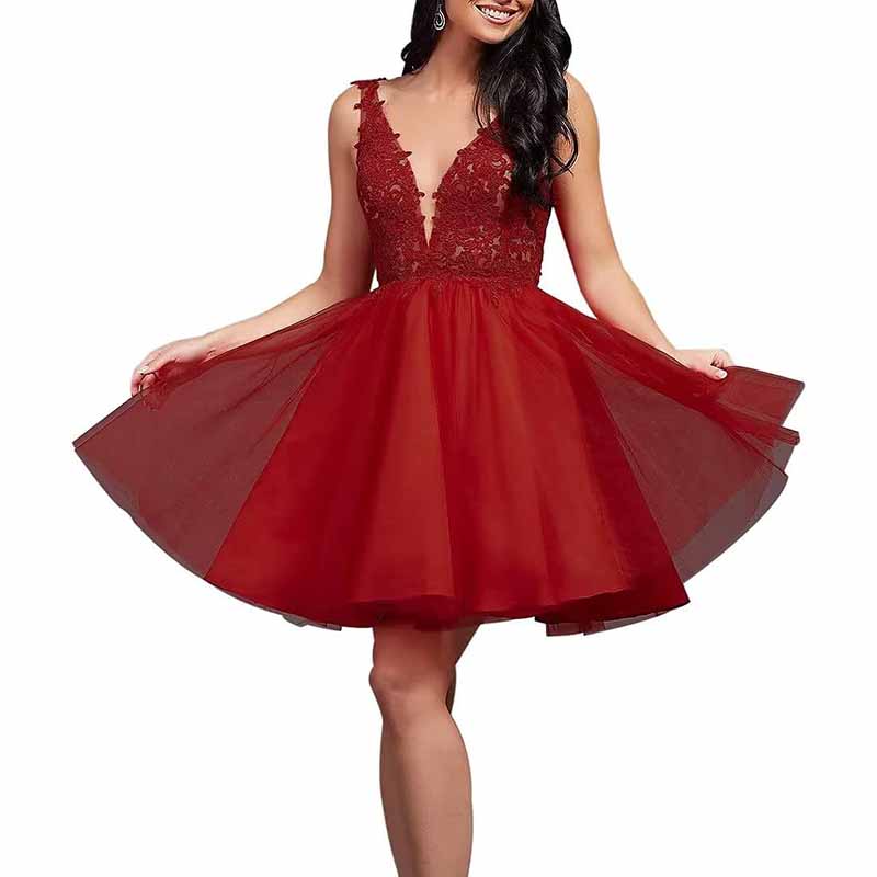 Lace Homecoming Dress Short Cocktail Dress Tulle Appliques Prom Dresses SD Dresscode & Fashiontrends Lace Homecoming Dress Short Cocktail Dress Tulle Appliques Prom Dresses SD Dresscode & Fashiontrends