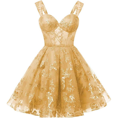 Sparkly Homecoming Dresses Teens Short Prom Dress Juniors Cocktail Dress