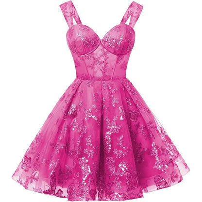 Sparkly Homecoming Dresses Teens Short Prom Dress Juniors Cocktail Dress