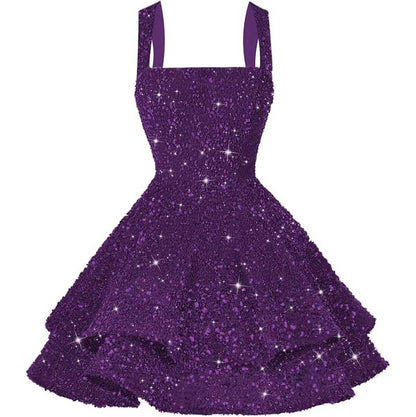 Short Sparkly Homecoming Dresses Sweet 16 Tiered Short Cocktail Party Gown