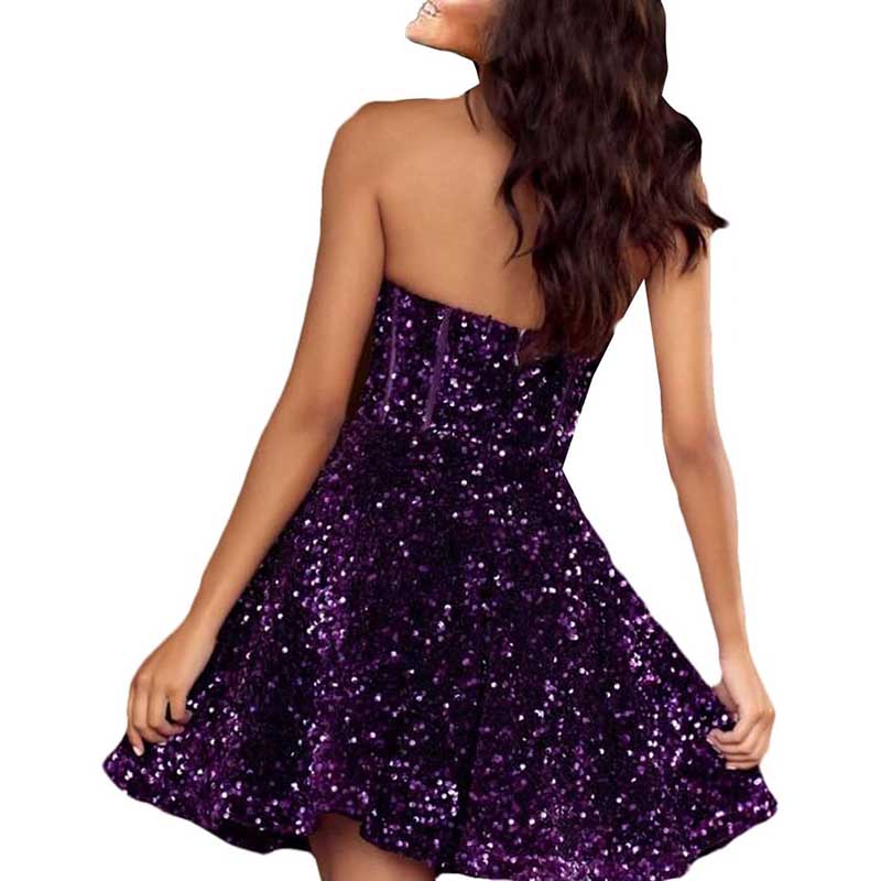 Juniors Sweetheart Short Prom Velvet Sequins Homecoming Dress A Line Graduation Gown