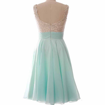 Women Straps Wedding Party Formal Gown Short Lace Prom Homecoming Dress